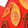 100% Cotton Hare Ram Hare Krishna Printed Jap Mala Jholi Bag (Color Kesari)