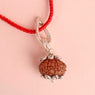 Certified 9 Mukhi Rudraksha Pendant with metal capping for power and protection. India’s Premium Rudraksha Jap Mala Store- www.Japay.in