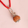 Certified 10 Mukhi Rudraksha Pendant with metal capping for peace and protection. India’s Premium Rudraksha Jap Mala Store- www.Japay.in