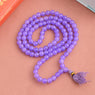 Light Purple Hakik Jap Mala with 108 beads – crafted from Amethyst Hakik for emotional healing, meditation, and spiritual growth. India’s Premium Hakik Jap Mala Store - www.japay.in