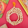 Handcrafted Wooden White Jap Mala with smooth, polished white wooden beads, perfect for prayer, meditation, and spiritual practices. India’s Premium Jap Mala Store- www.japay.in