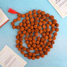 Panchmukhi Rudraksha Jaap Mala with 10mm beads, made from sacred Rudraksha seeds. The mala is used for mantra chanting, meditation, and spiritual practices, offering protection, healing, and divine blessings. India’s Premium Jap Mala Store- www.japay.in