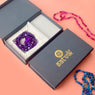 Premium Hakik Jap Mala with Crystal Violet Amethyst & Blue Lace Agate – A Spiritual Meditation Beads Mala for Intuition, Clarity & Healing. India’s Premium Hakik Jap Mala Store - www.japay.in