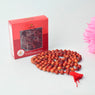 Regular Red Sandalwood (Chandan Lal) Jap Mala with natural aromatic beads, perfect for daily prayer, chanting, and meditation practices. India’s Premium Jap Mala Store- www.japay.in
