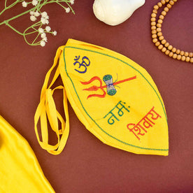 100% Cotton Om Namah Shivaya Printed Jap Mala Bag with Wrist Strap. India’s Largest Brass Idols Brand - www.Japay.in
