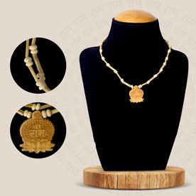 100% Original Tulsi Mala with Shri Ram Wooden Locket – sacred prayer beads with devotional locket for chanting and meditation. India’s Largest Brass Idols Brand - www.Japay.in