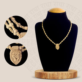 100% Original Sacred Tulsi Mala with natural Tulsi beads and a Radha locket, ideal for spiritual practices, devotion, and daily wear. India’s Premium Jap Mala Store- www.japay.in