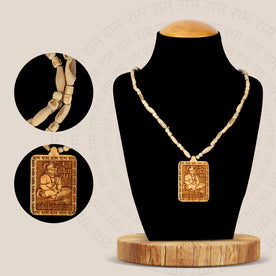 Buy 100% Original Tulsi Mala with Jai Sita Ram / Jai Shri Bageshwar Dham Wooden Locket, ideal for daily chanting, meditation, and spiritual devotion. Made from pure Tulsi beads, this sacred mala brings divine protection, focus, and peace to your spiritual routine. India’s Largest Brass Idols Brand - www.Japay.in