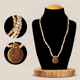 100% Original Tulsi Mala with Shri Radha Wooden Locket – Sacred Tulsi beads with devotional wooden Radha locket for prayer, chanting, and spiritual focus. India’s Largest Pooja Accessories Brand - www.Japay.in