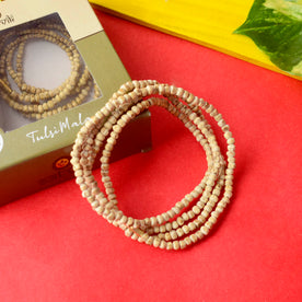 100% Original Tulsi Mala with small, natural Tulsi wood beads, perfect for Japa, meditation, and devotional use. India’s Premium Jap Mala Store- www.japay.in
