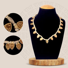 100% Pure Tulsi Wooden Mala with Hare Ram Hare Krishna Engraved Wooden Locket for Chanting and Meditation. India’s Largest Brass Idols Brand - www.Japay.in