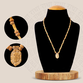 100% Pure Pleasing Tulsi Mala with natural Tulsi beads and a Radha locket, perfect for spiritual devotion, prayer, and meditation. India’s Premium Jap Mala Store- www.japay.in
