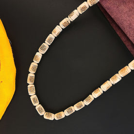 100% Pure Tulsi Wooden Mala with Engraved Radha Locket for Japa and Devotional Use. India’s Largest Brass Idols Brand - www.Japay.in