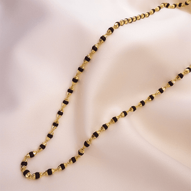 Authentic 22K Gold Karungali Mala – Certified Black Ebony Beads