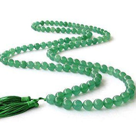 Agate Hakik Mala (Raspberry Green Quartz) – A Spiritual Meditation Mala for Healing, Growth, and Heart Chakra Activation. India’s Premium Hakik Jap Mala Store - www.japay.in