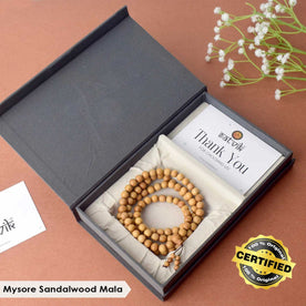Certified 100% Original Authentic Mysore White Sandalwood Chandan Jap Mala, crafted for those seeking purity and spiritual growth. Ideal for chanting mantras, meditation, and enhancing focus, this premium mala offers divine energy and peace – India’s Premium Jap Mala Store – www.japay.in