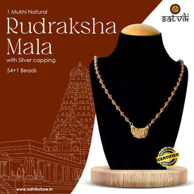 One Mukhi Rudraksha Mala with Silver Capping – Certified Spiritual Bead for Divine Connection and Awakening. India’s Premium Rudraksha Jap Mala Store- www.japay .in


