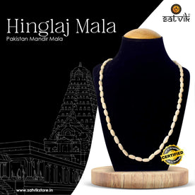 Certified Hinglaj Rudraksha Mala with peach beads from Pakistan temple, used for spiritual protection and emotional balance. India’s Premium Rudraksha Jap Mala Store- www.japay .in


