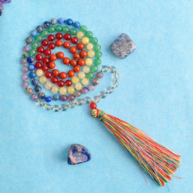 108 Beads 7 Chakra Jaap Mala for Chakra Healing
