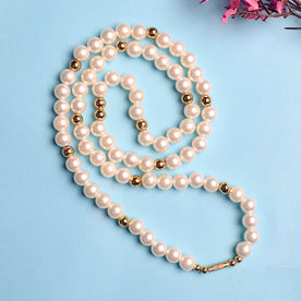 Handcrafted Bliss: Beaded Mala Necklace