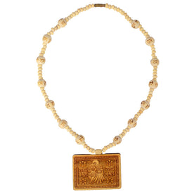 Wooden Radha Krishna Locket