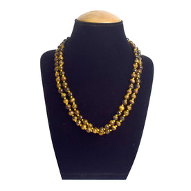 Tiger Eye Hakik Mala (108 Beads) – A Stone of Strength & Protection