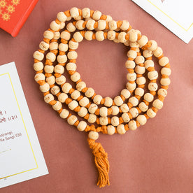 Ram Sita White wooden Jaap Mala