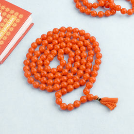 Hakik Jap Mala (Dark Orange)