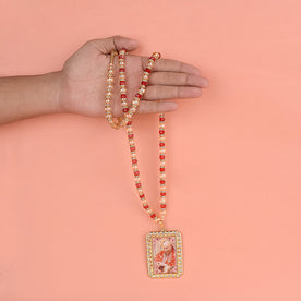 Guruji's Aura: Sacred Neck Mala for Spiritual Empowerment