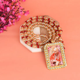 Guruji's Aura Sacred Neck Mala is designed to enhance spiritual energy, offering protection, divine connection, and positivity for seekers during meditation or daily rituals – India’s Premium Jap Mala Store – www.japay.in