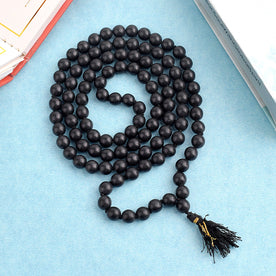 Hakik Jap Mala (Black Tourmaline) – A Protective & Grounding Mala for Energy Shielding, Stability, and Spiritual Growth. India’s Premium Hakik Jap Mala Store - www.japay.in

