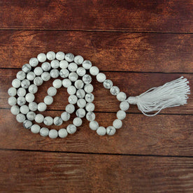 Howlite Mala for Chakra Healing 6 MM