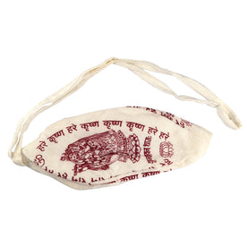 100% Cotton Hare Ram Hare Krishna Printed Jap Mala Jholi Bag