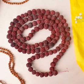 Morangi Aghori Rudraksha Mala made with rare red beads used for deep sadhana and spiritual rituals. India’s Premium Rudraksha Jap Mala Store- www.japay.in

