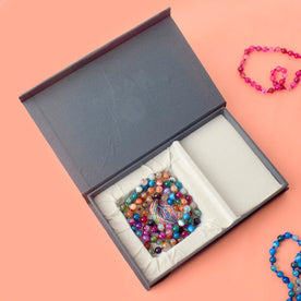 Premium Hakik Jap Mala with Multicolor Hakik Beads – A Spiritual Meditation Mala for Chakra Balancing, Positivity, and Emotional Healing. India’s Premium Hakik Jap Mala Store - www.japay.in
