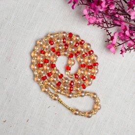 Radiant Elegance Golden Pearl Beads Mala Necklace is a beautifully crafted spiritual and decorative accessory, ideal for pooja, meditation, or festive wear, radiating purity and grace – India’s Premium Jap Mala Store – www.japay.in