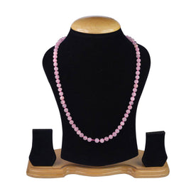108 Beads Rose Quartz Crystal Jaap Mala for Chakra Healing